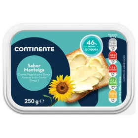 Creme Vegetal para Barrar sabor a Manteiga Continente