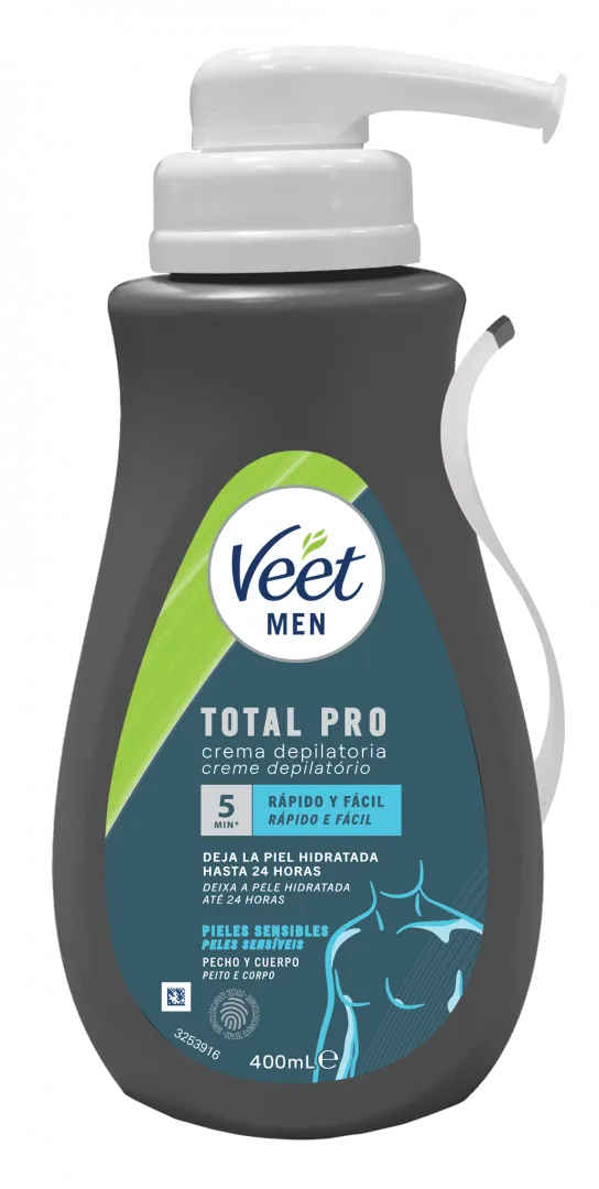 Creme Depilatório Men Total Pro Corpo Pele Sensível