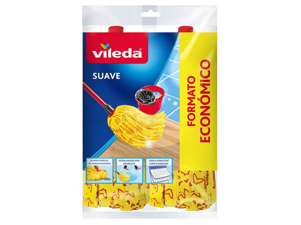 Recarga esfregona suave Vileda pack 2 unidades