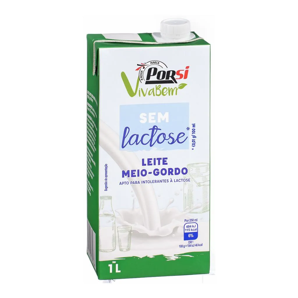 Leite Uht Meio-gordo sem Lactose 1l