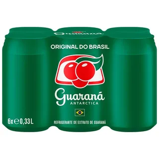 Refrigerante com Gás Guaraná, emb. 6 x 33 cl Antartica