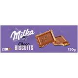 Bolachas de chocolate leite, embalagem de 150g
