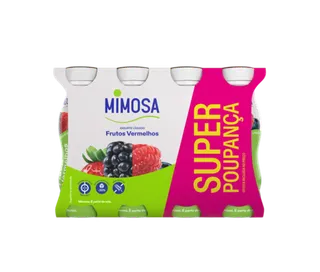 Iogurte Líquido Frutos Vermelhos Pack 8 Mimosa