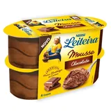 Mousse chocolate de leite A Leiteira Nestlé 4x60 g