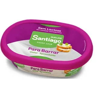 Queijo Fresco Para Barrar S/ Lactose unidade 150 g - Santiago