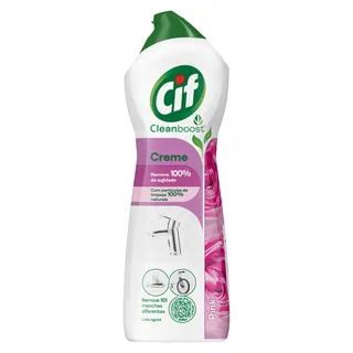 Creme Limpeza Pink Flowers Cif