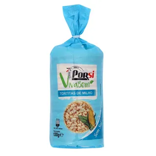 Tortitas de Milho sem Sal 130g Porsi Vivabem