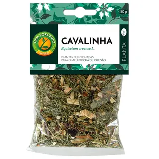 Chá cavalinha planta, embalagem de 50g Cemporcento