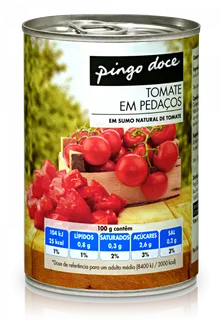 Tomate em Pedaços Pingo Doce