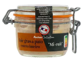 Foie gras pato Auchan inteiro 125 g