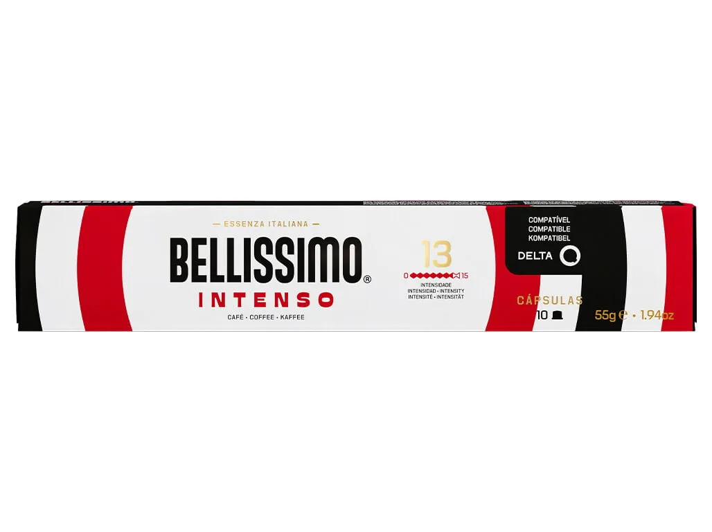 Cápsulas Bellissimo aroma intenso intensidade 10 10un compativel dq