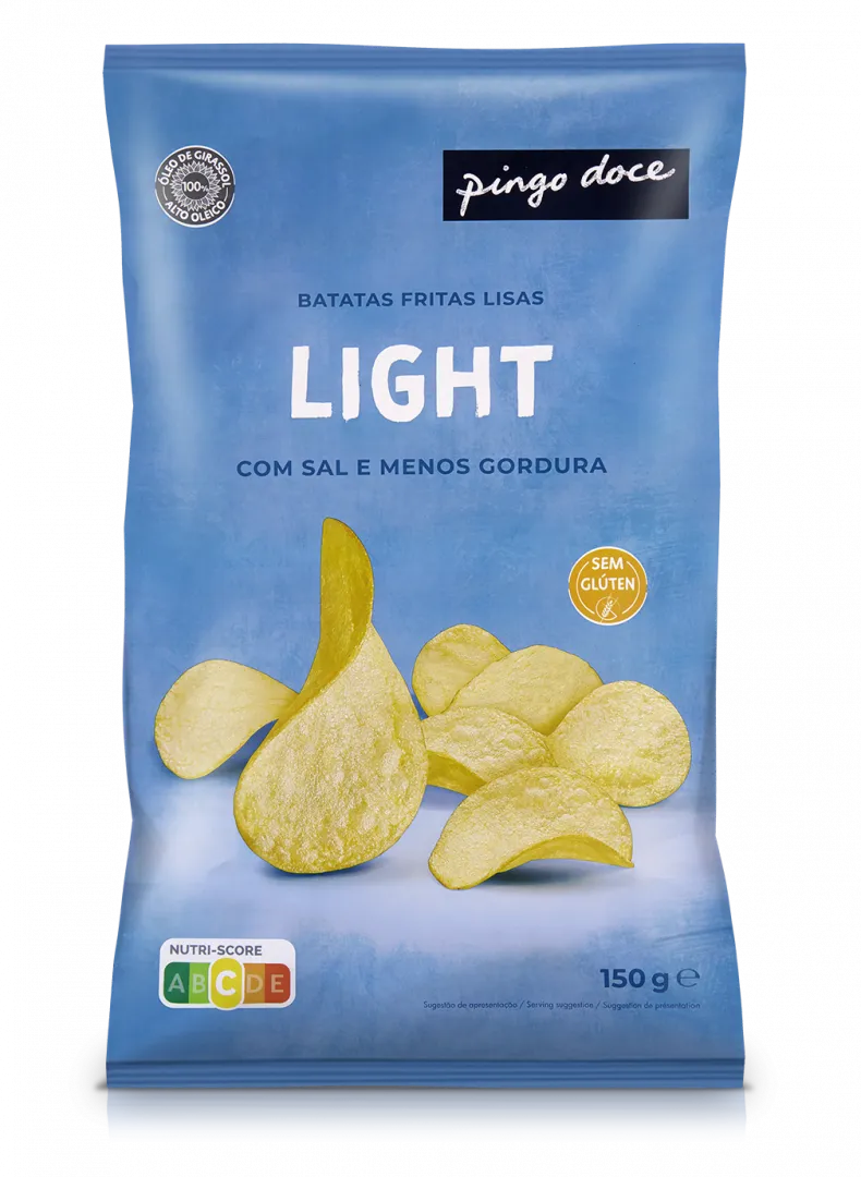 Batatas Fritas Lisas Light