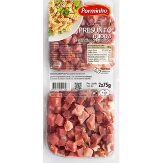 Presunto Cubos 2x75g unidade 150 g - Porminho
