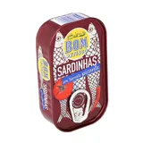 Sardinhas em tomate picante, embalagem de 120g