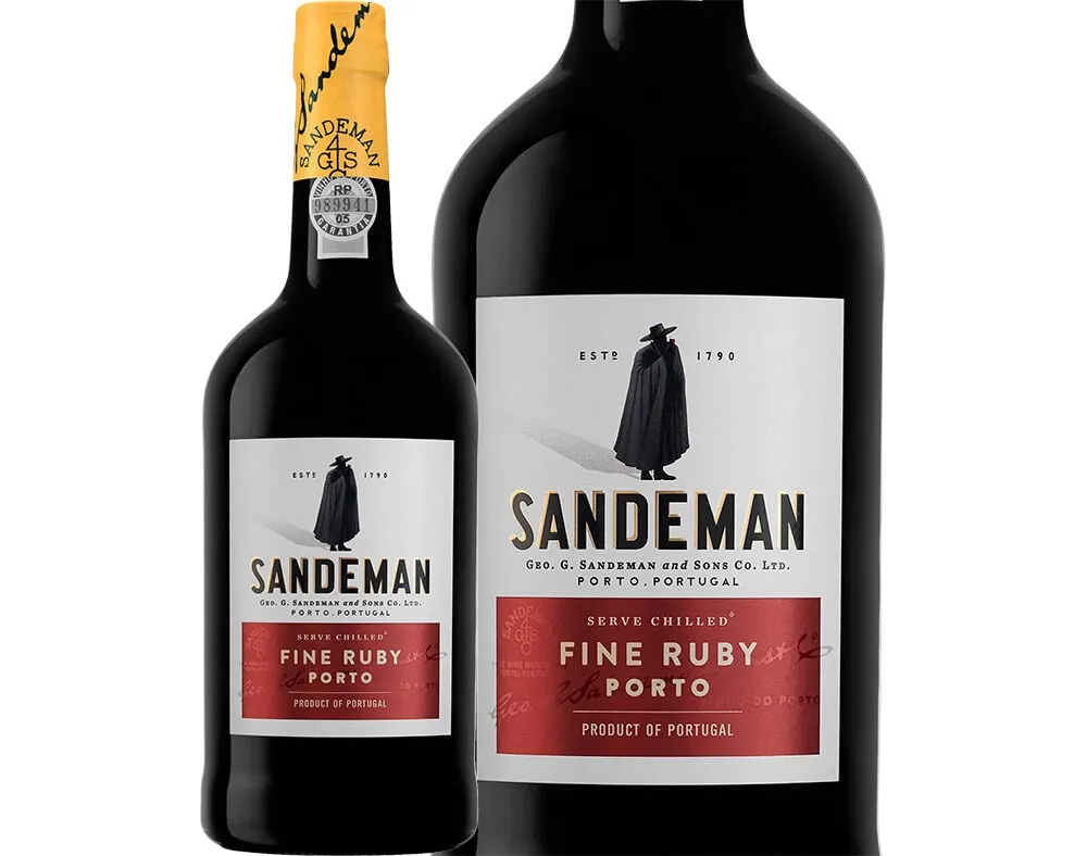 Vinho porto Sandeman ruby 0,75 L