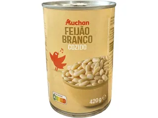 Feijão branco Auchan cozido 420(260)g