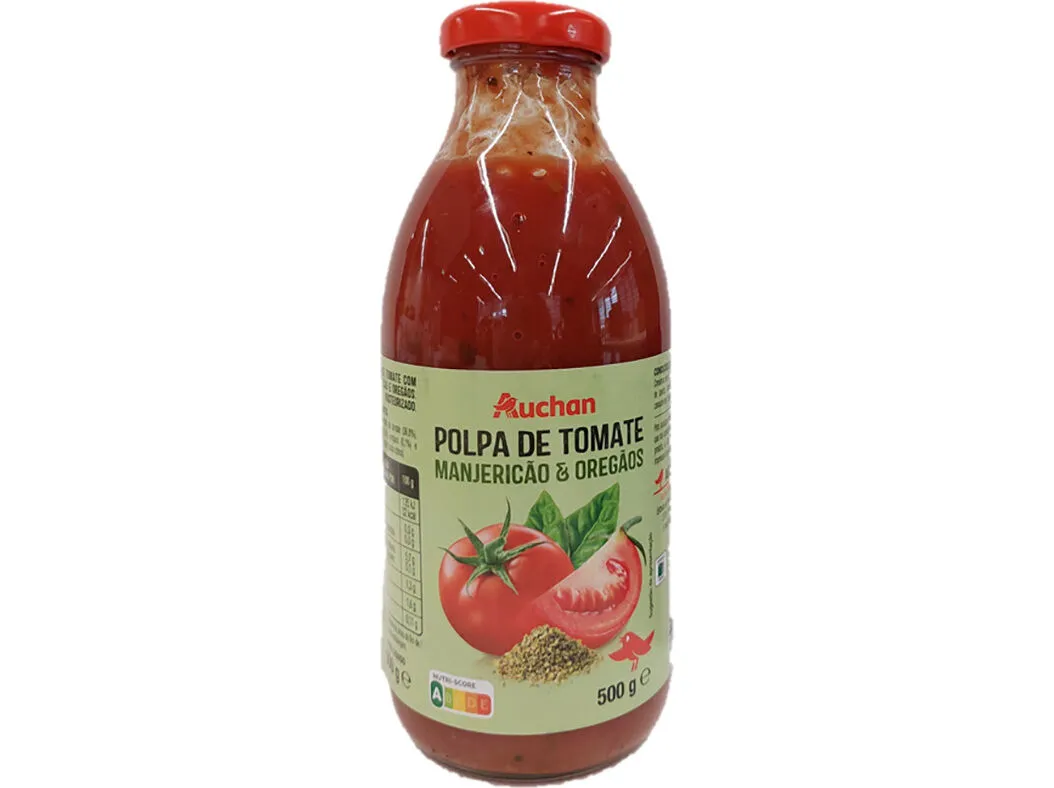 Polpa de tomate Auchan manjericão e oregãos 500 g