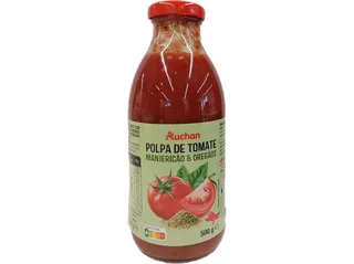 Polpa de tomate Auchan manjericão e oregãos 500 g