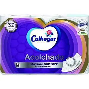Papel Higiénico Acolchoado Colhogar 6 Rolos