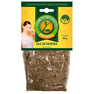 Chá alcachofra, embalagem de 40g Cemporcento
