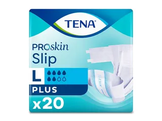 Fraldas incontinência tamanho l TENA slip plus 20 un