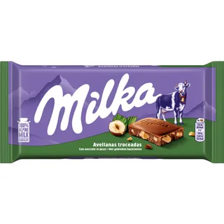 Tablete de Chocolate com Avelãs Milka