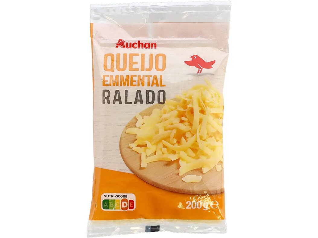 Queijo emmental Auchan ralado 200 g