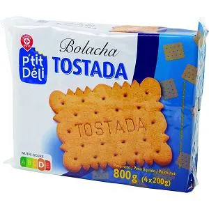 Bolachas Tostadas P'tit Déli 4 x 200g