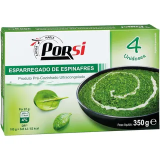 Esparregado Espinafres 350g PorSi
