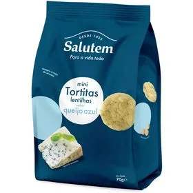 Tortitas de Lentilhas Mini Queijo Azul Salutem