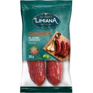 Chouriço de Carne unidade 200 g - Salsicharia Limiana
