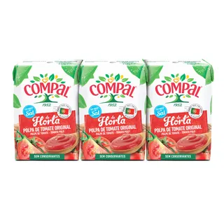Polpa de Tomate Pack 3 Compal