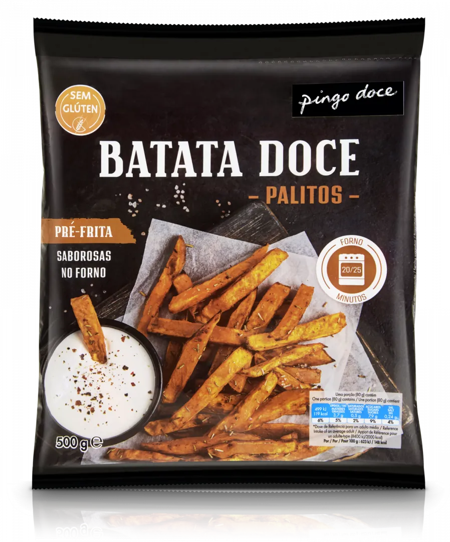 Batatas Doce Pré-Fritas Palitos