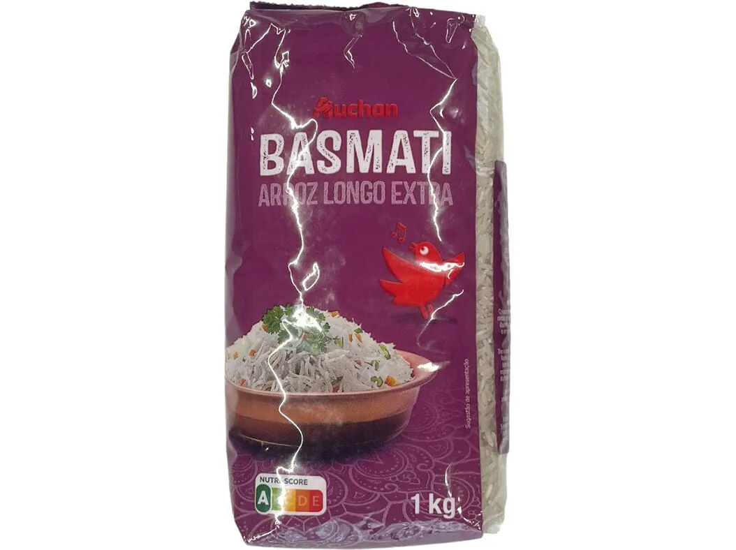 Arroz basmati Auchan extra longo 1 kg