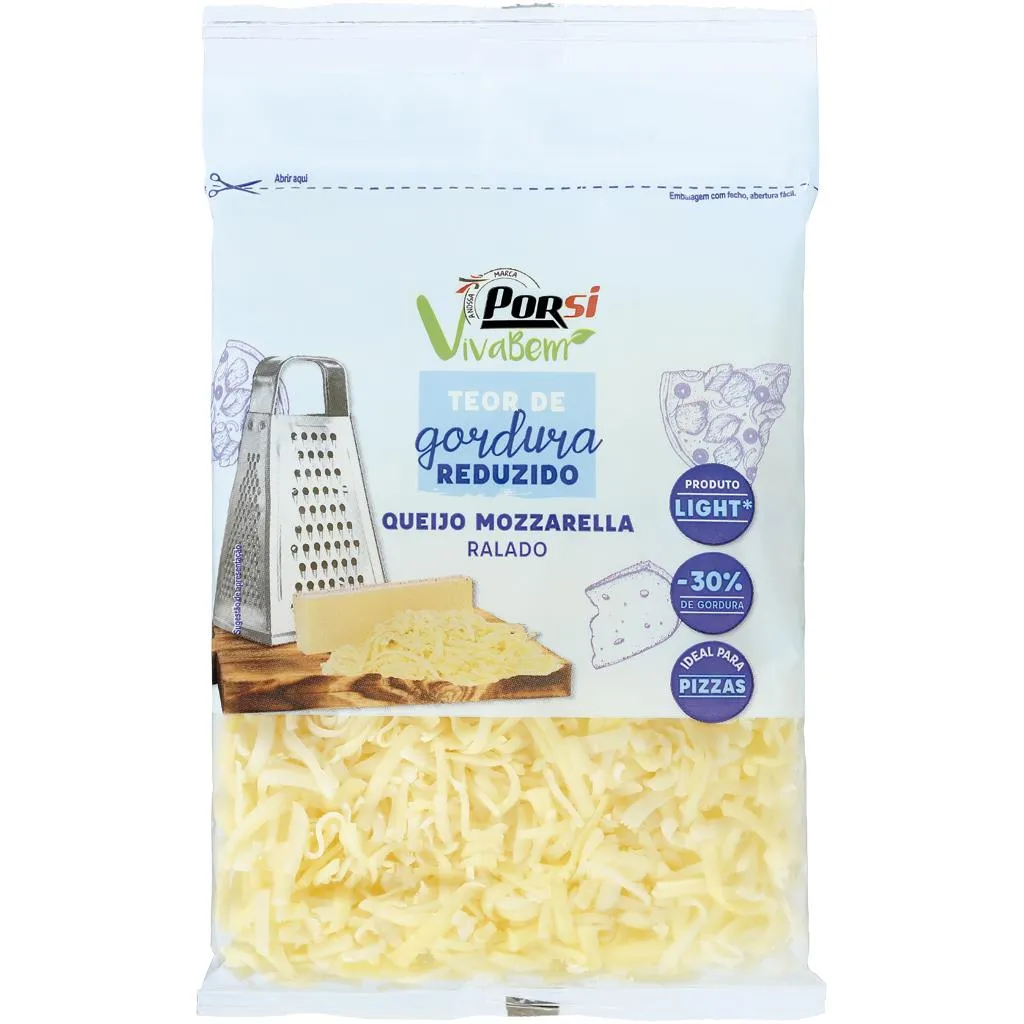 Queijo Mozzarella Light Ralado 150g