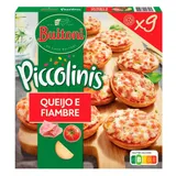 Mini Pizzas Piccolinis Queijo e Fiambre, 270g