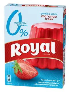 Gelatina em Pó de Morango 0% Açúcar Royal