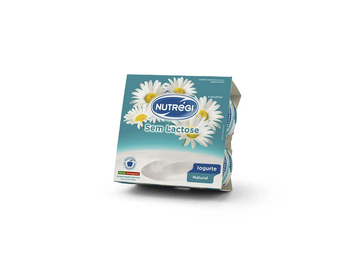 Iogurte s/lactose Nutrégi natural 4 x 120 g