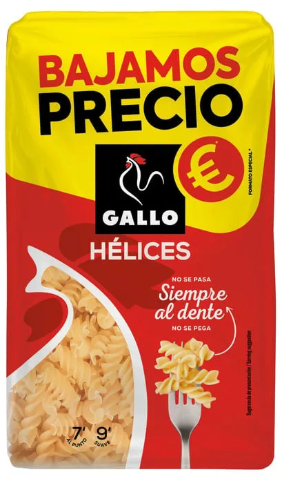 Massa Gallo hélices 400 g