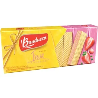 Bolachas Wafer de Morango embalagem 140 g - Bauducco