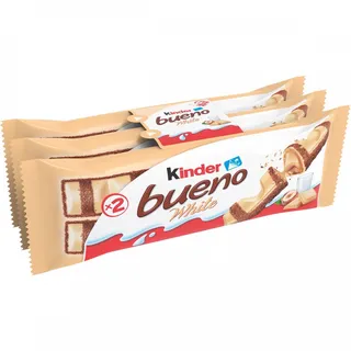 Snack de Chocolate Kinder Bueno White Pack 3