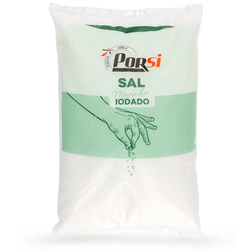 Sal Marinho Iodado 1kg