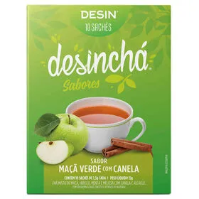 Chá Maçã Verde e Canela Saquetas Desinchá
