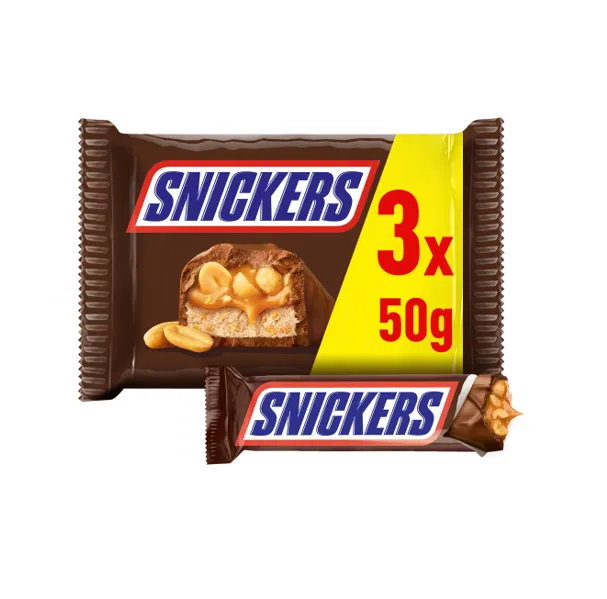 Snack de Chocolate Snickers Pack 3