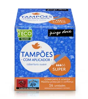 Tampão com Aplicador Super Pingo Doce