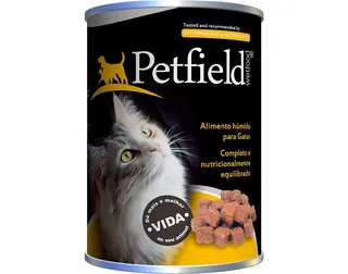 Comida húmida para gato Petfield com frango 410 g