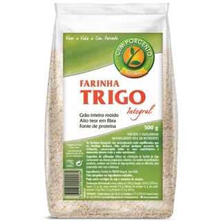 Farinha de trigo integral Cemporcento