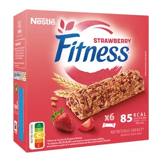 Barras de Cereais com Morango Fitness