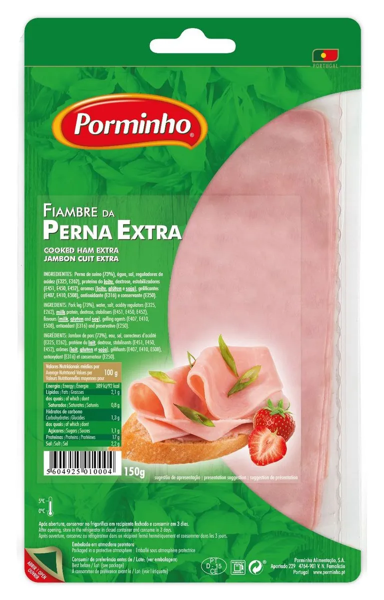 PORMINHO Fiambre Da Perna Extra Fatiado 150 G