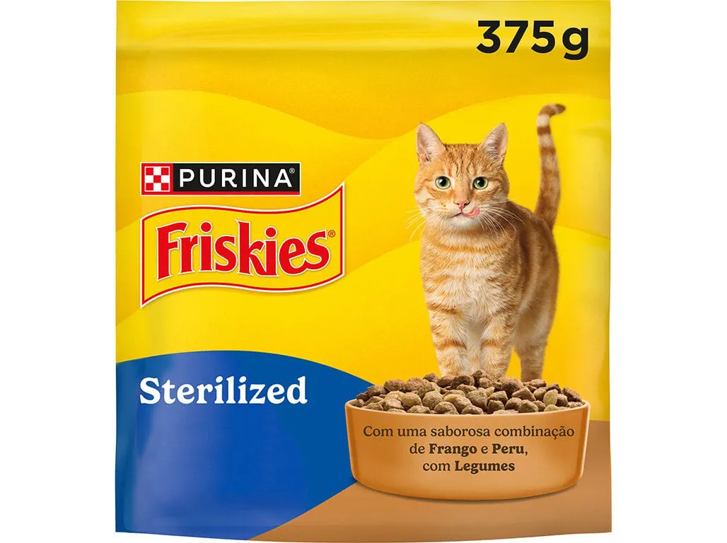 Ração para gato Friskies esterilizado com peru 375 g